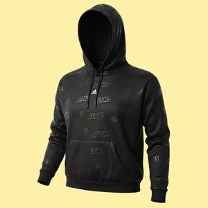 🚺 S US — adidas All-Over Logo [BLACK/GOLD]